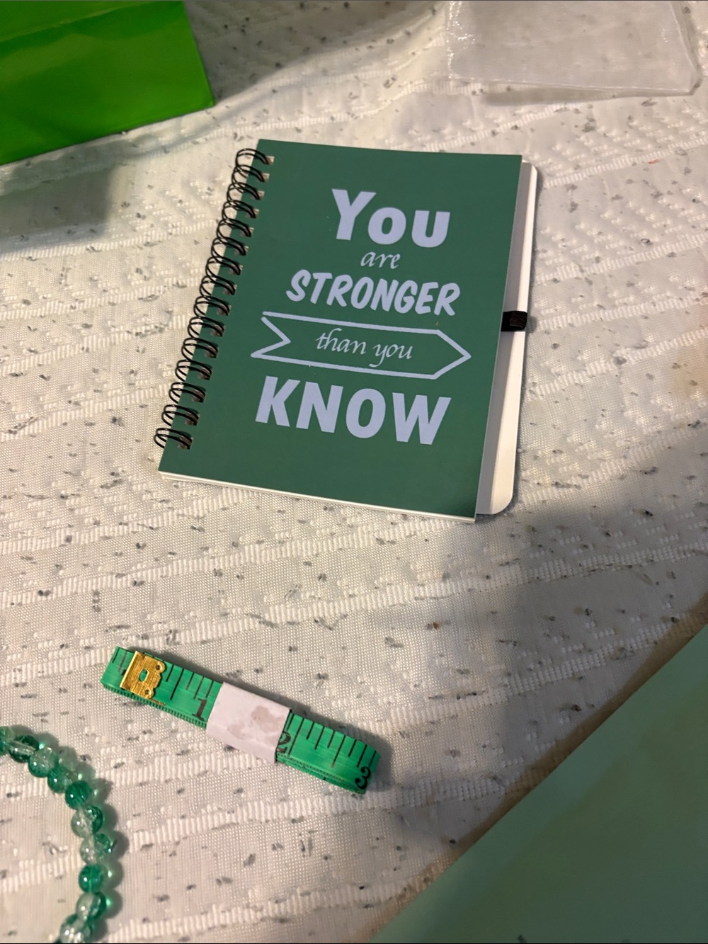 Green Inspirational Gift Set with Tumbler, Journal & Accessories - Picture 6 of 15